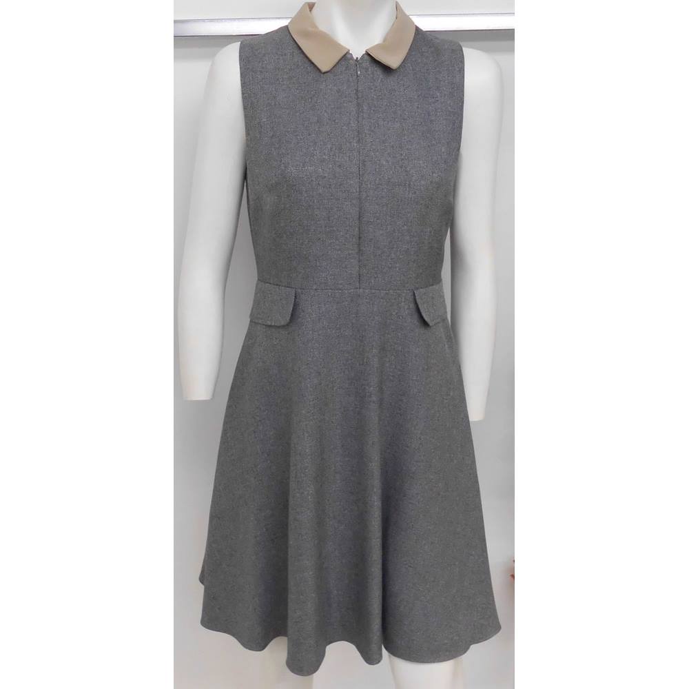 10 Knee Length Grey Dress